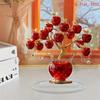 1 Piece of Acrylic Apple Tree, Suitable for Home Decoration and Office Decoration, with Realistic and Detailed Design