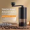 Portable Manual Coffee Grinder with Adjustable Ceramic Core - Perfect for Office, Travel, and Camping Stainless Steel and ABS Hand Crank Mill