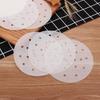50Pcs Cookware Bamboo Steamer Papers 4/6/8/10in Oil Paper Non-Stick Steamer Mat  Air Fryer Oven