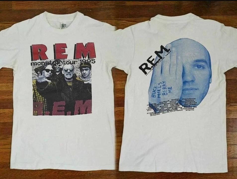 

R.E.M T-Shirt, R.E.M Rock Band Monster Tour 1995 T-Shirt XL