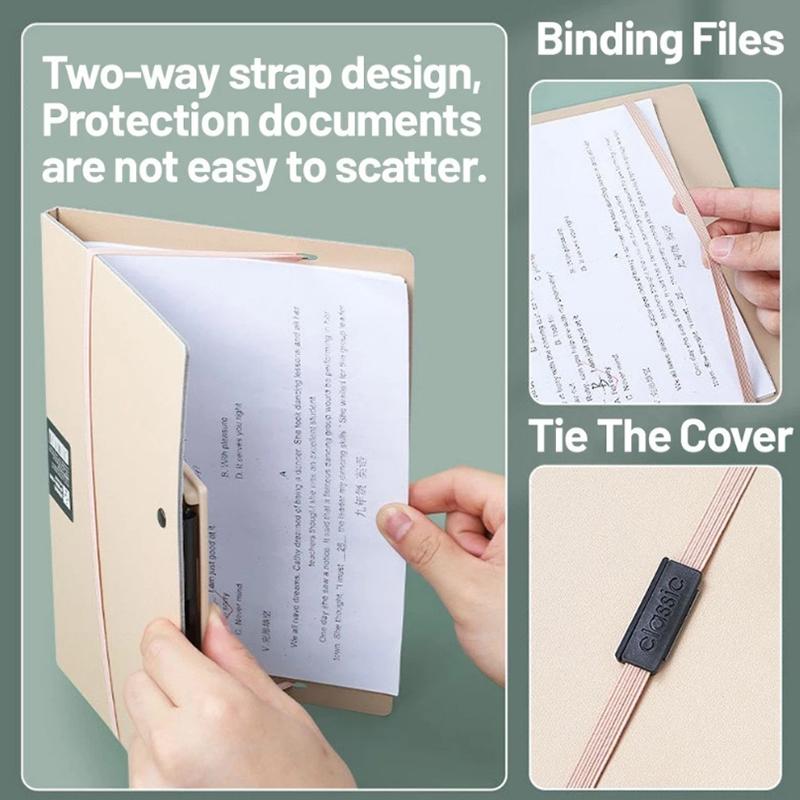 Foldable Folders A4 To A5 Folder A4 Folding Board Student Test Paper Storage Folder Organize Folder File Contract Folder