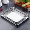 Rectangular Stainless Steel Barbecue Tray