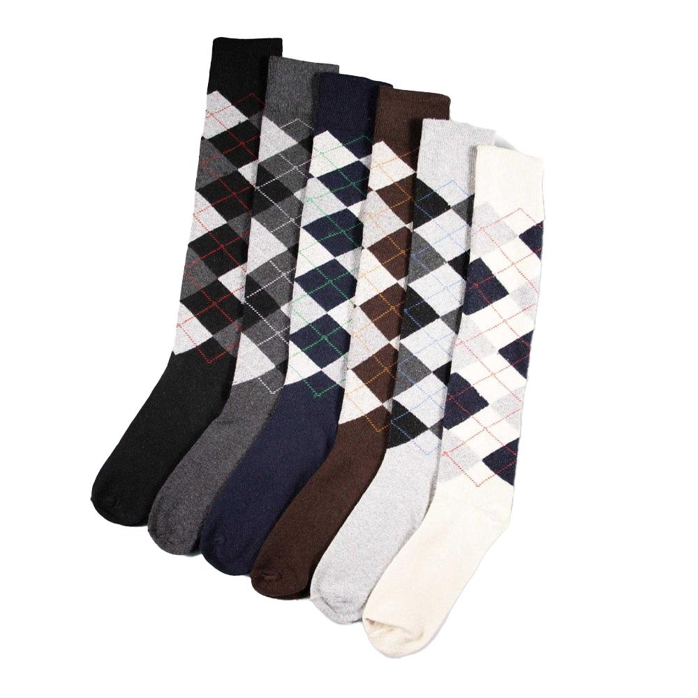 Soxy Men's Argyle Long Socks (Pack of 6)