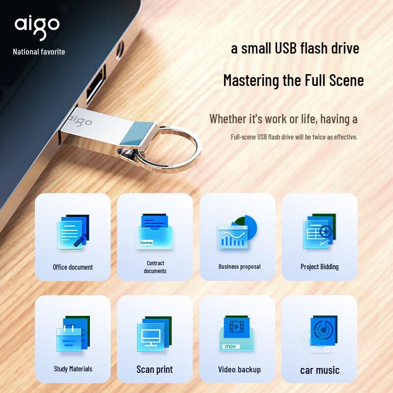 aigo U210 USB2.0 Metal USB Flash Drive