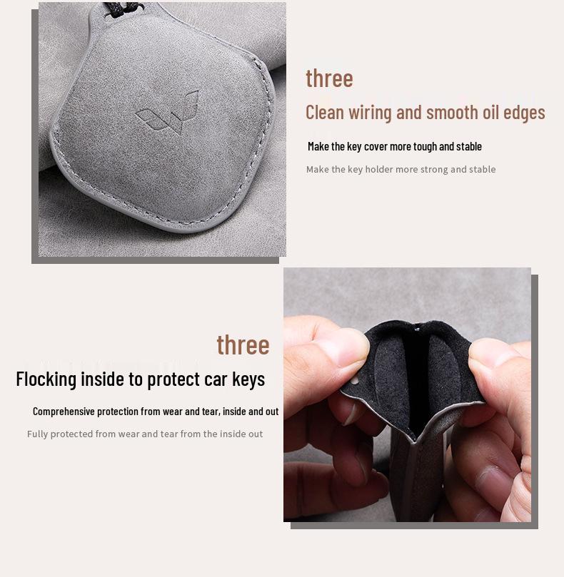 Key Cover for 2023 Wuling Bingo Miniev & Baojun Yueye with Buckle