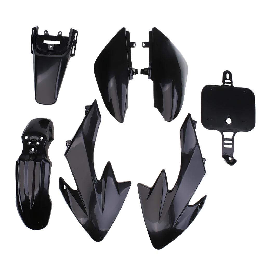 Plastic Body Fairing Kit Flexible Replacement Motorcycle Fender Set for Mini Motorcycle Enduro Use