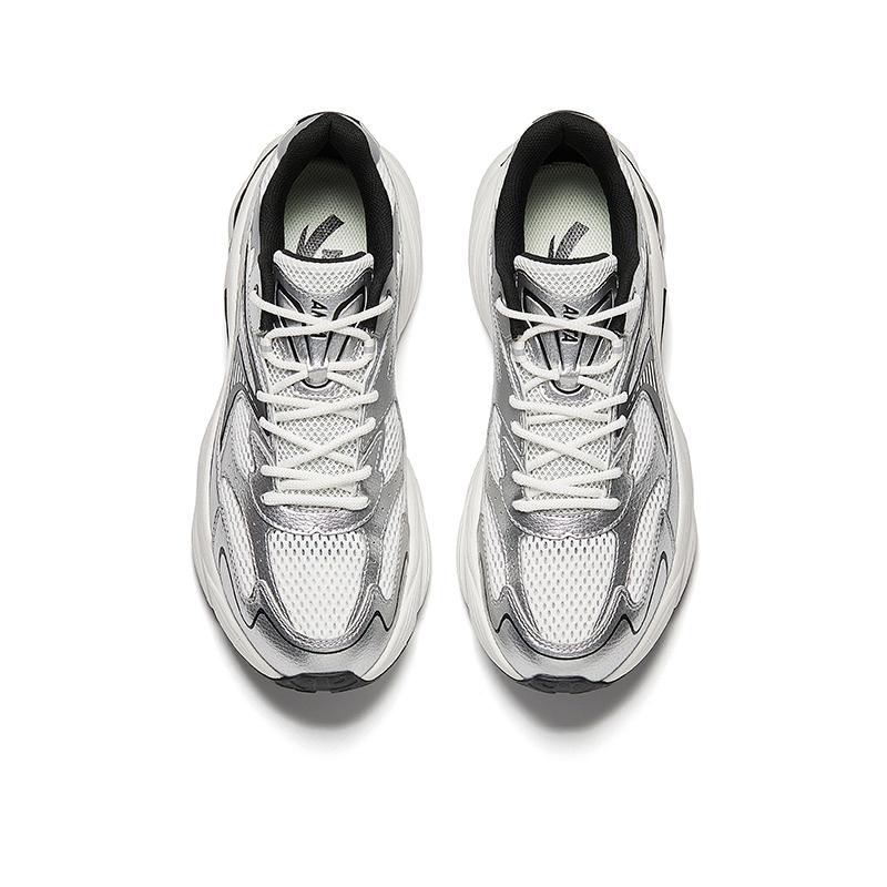 Anta Retro Dad Shoes Silver Gray Black White Men 912618802F-3