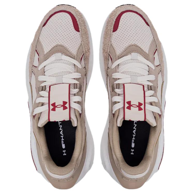 Under Armour Phantom 4 Luxe Cny Comfortable Low-Top Lifestyle Shoes Unisex sneaker Beige 6007157-290