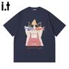 CHOCOOLATEit Unisex Cartoon Cat Print Cotton T-Shirt