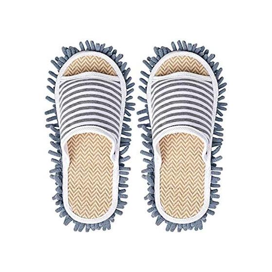 Cleaning Slippers, Wearable Mop, Washable, Just Wear Them and Walk Around, Ultra-fine Fibers, Convenient Cleaning Goods, No Strain On the Lower Back,