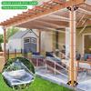 0.35/0.55mm Heavy Duty PVC Vinyl Tarpaulin Outdoor Pergola Clear Tarp Curtain See Through Rainproof Cloth Transparent Tarpaulin