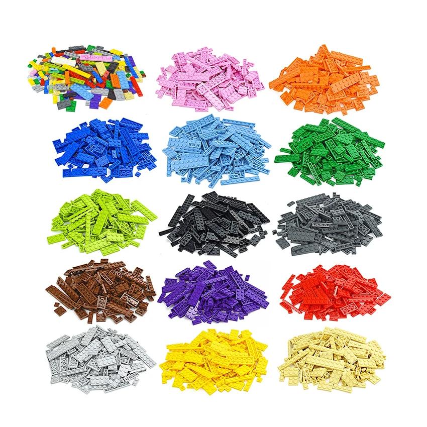 DIY Creative Thin Building Blocks Figures Bulk Sets City Classic Smooth Thick Construction Bricks Assembly Educational Kid Toys