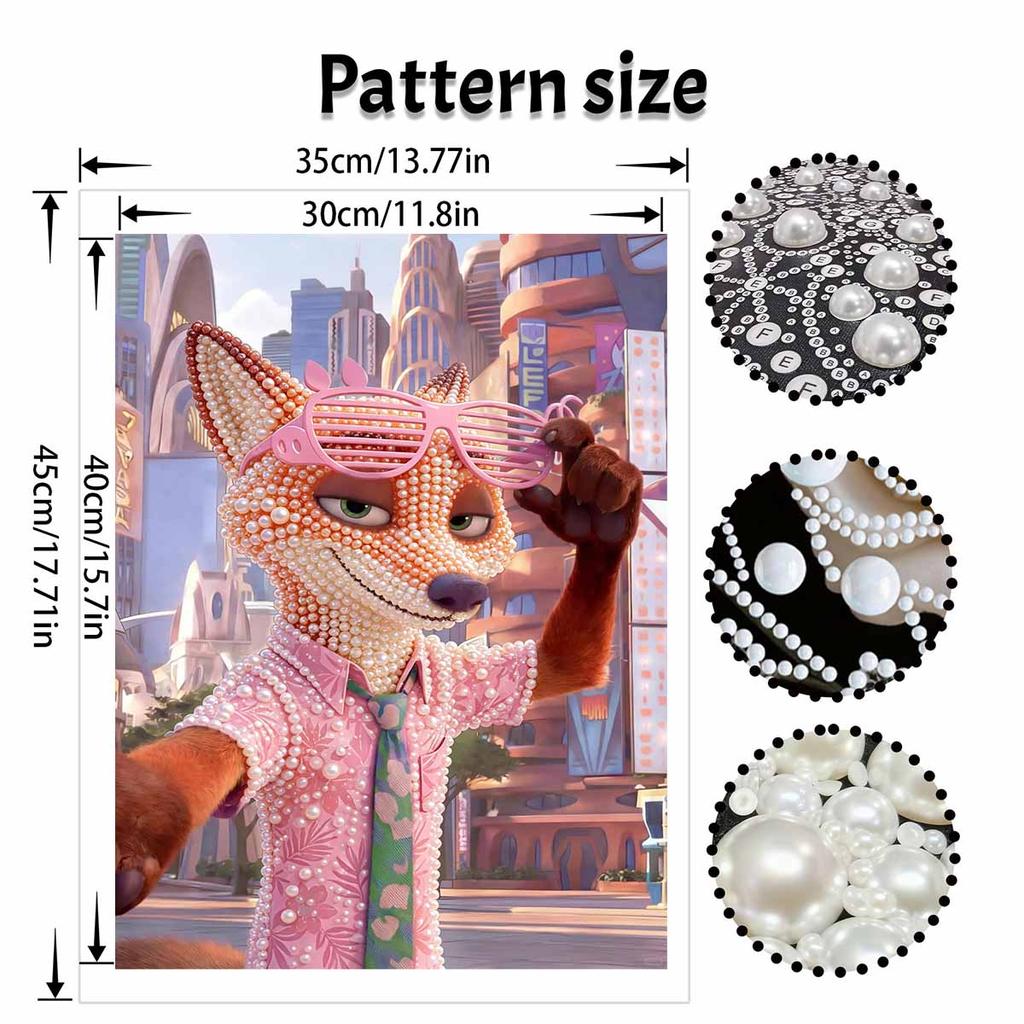 Disney DIY Pearl Painting Zootopia Nickelodeon Decorative Painting Creative Ornaments Friends Gifts Desktop Furnishings Home Decoration