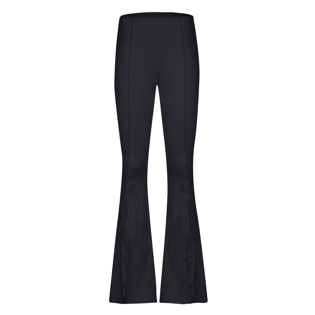 Women's Fashion Low- Flared Pants Casual Color Trousers