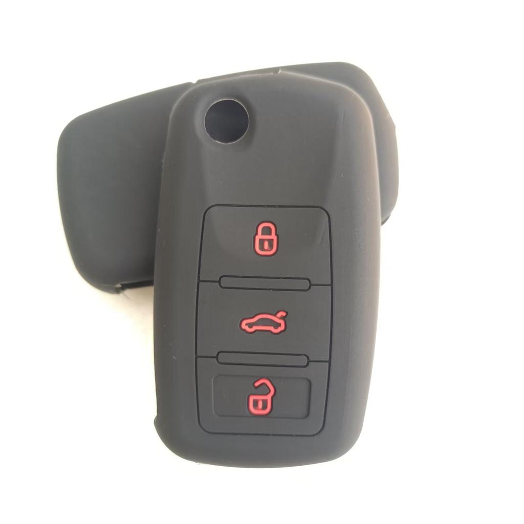 Silicone Key Cover For Seat Ibiza Leon Car Styling Key Holder Remote Flip Key Fob Protector Case