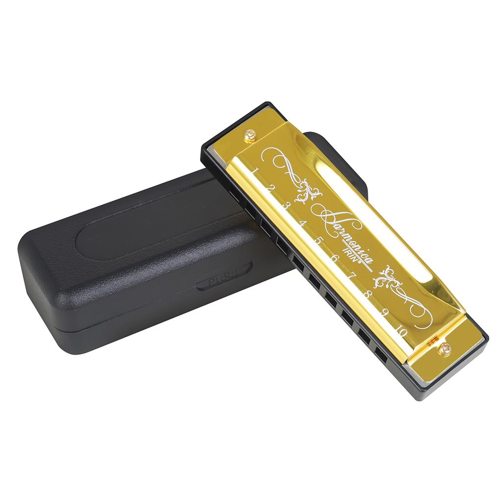 IRIN 10 Holes Harmonica New Style Colorful C Key Harmonica Woodwind Instrument Harmonica for Beginners