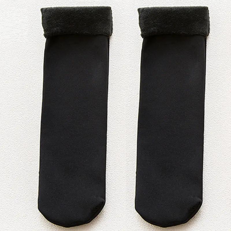 1/5/10/Pairs Winter Warm Thicken Wool Socks Men and Women Seamless Soft Solid Velvet Snow Socks Ski Boots Floor Sleeping Socks