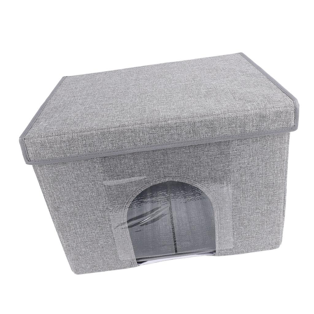 Foldable Pet House with Ice Packs Comfortable Portable Indoor Pet Cave All Season for Home Travel