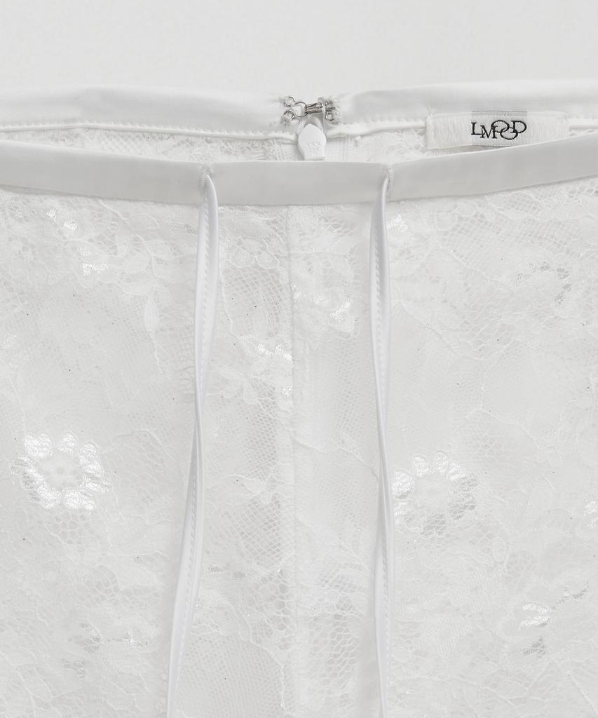 El Mood Woman Lingerie Layered Pants Ecru