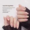 Aurora Pink Iridescent Heart Nail Jewelry Set (6 Colors)