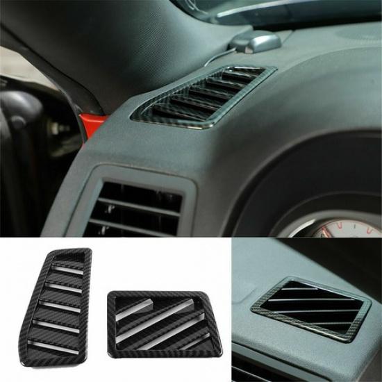 

Car Dashboard Air Vent Outlet Trim For Dodge Challenger 2009-2014 Carbon Fiber