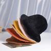 Woman Pure Color Fashion Plush Hat Winter Autumn Warm Hat All-match Bucket Hat