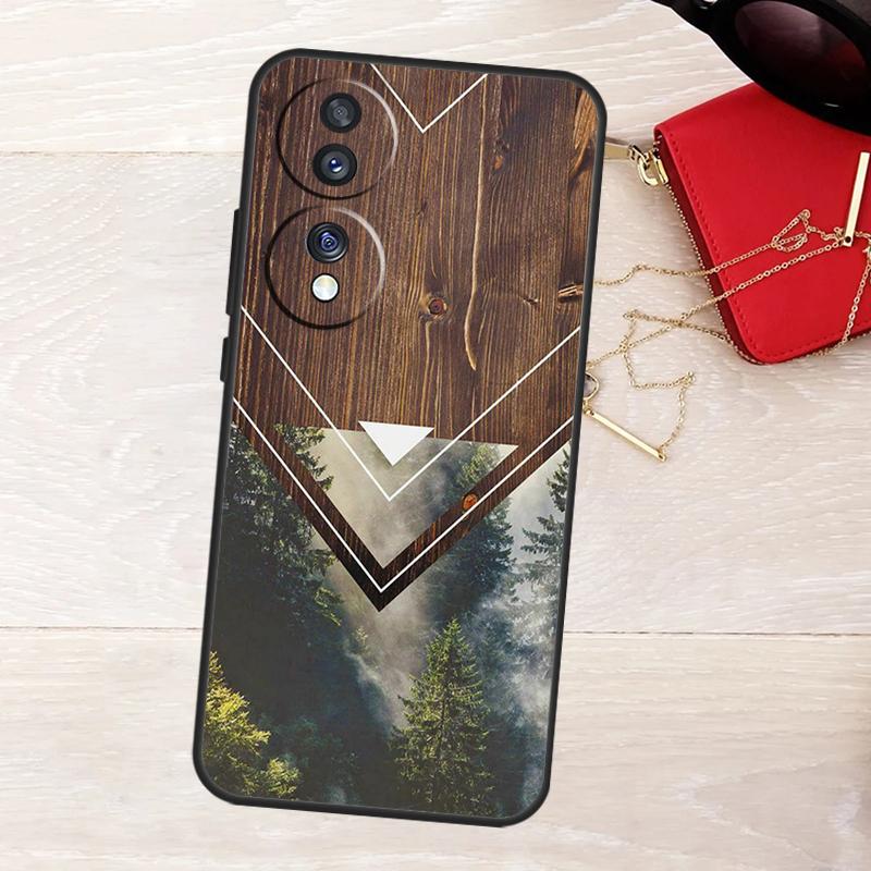 Forest Geometry Wood Nature Case For Honor Magic 8 5 6 7 Lite X9a X9b X9c X9d X8b X8c Win RT 50 70 90 200 400 Pro Cover
