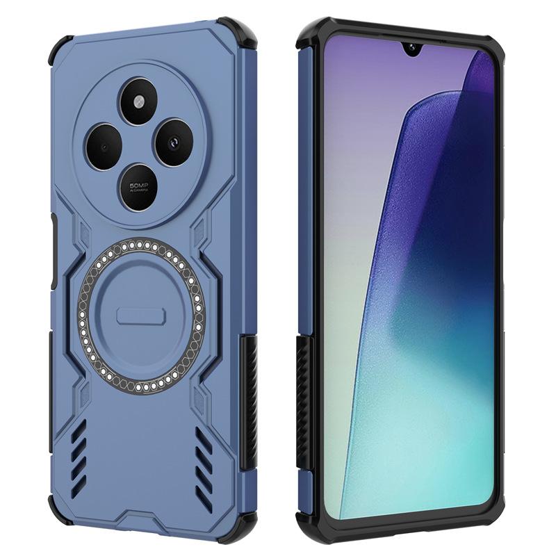 Applicable to Xiaomi Redmi 15C butterfly armor magnetic mobile phone case Redmi 14C heat dissipation and anti-drop Redmi A4 protective case