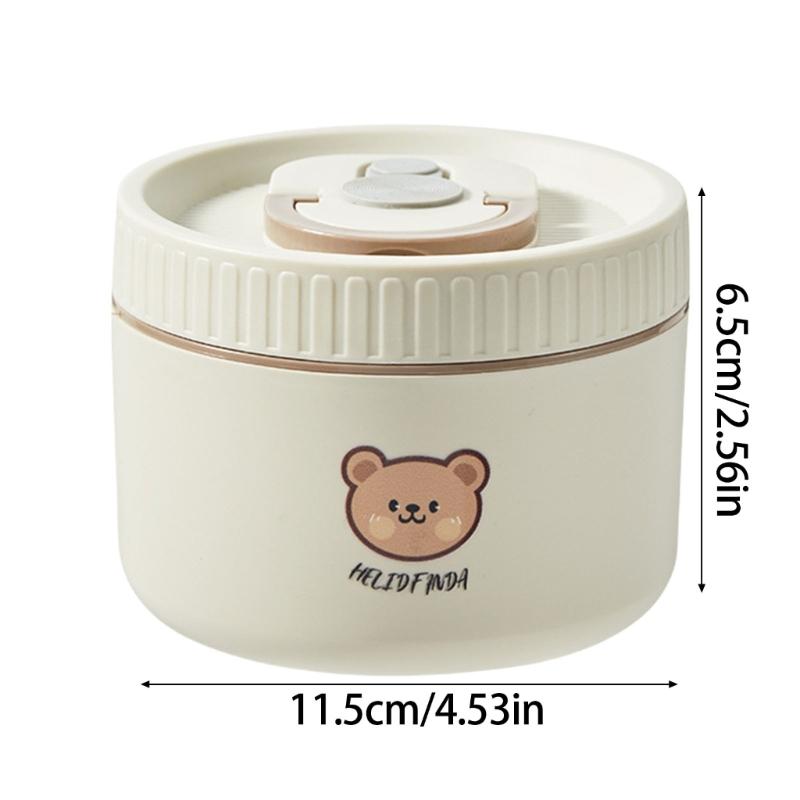 Durable Stainless Steel Thermal Food Container with Leak Proof Lid and Portable Handle for Office or School