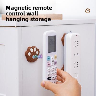 Bear Paw Remote Control Wall-Mounted Magnetic Organizer with Strong Suction