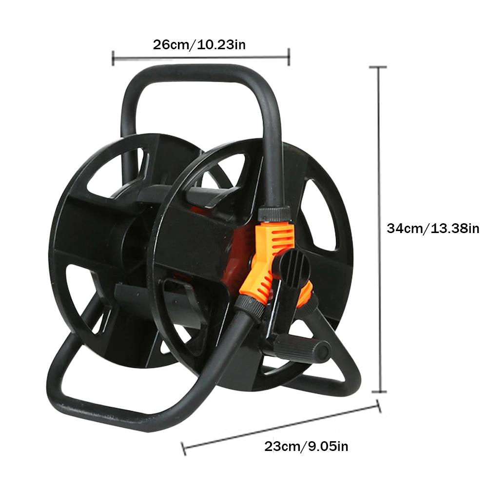 25M Garden Watering Hose Free Standing Winder Portable Hose Reel Cart Water Pipe Storage Rack Organizer Holder Gardening Tools