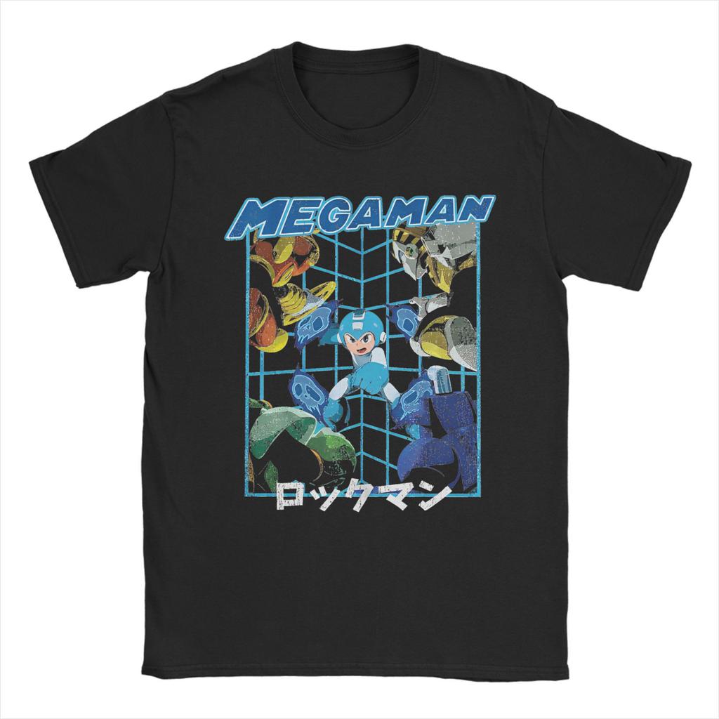 Streetwear Megaman X Zero Art T-Shirt For Men Women O-neck Short Sleeve Tops Shirts  Cotton Summer Clothing