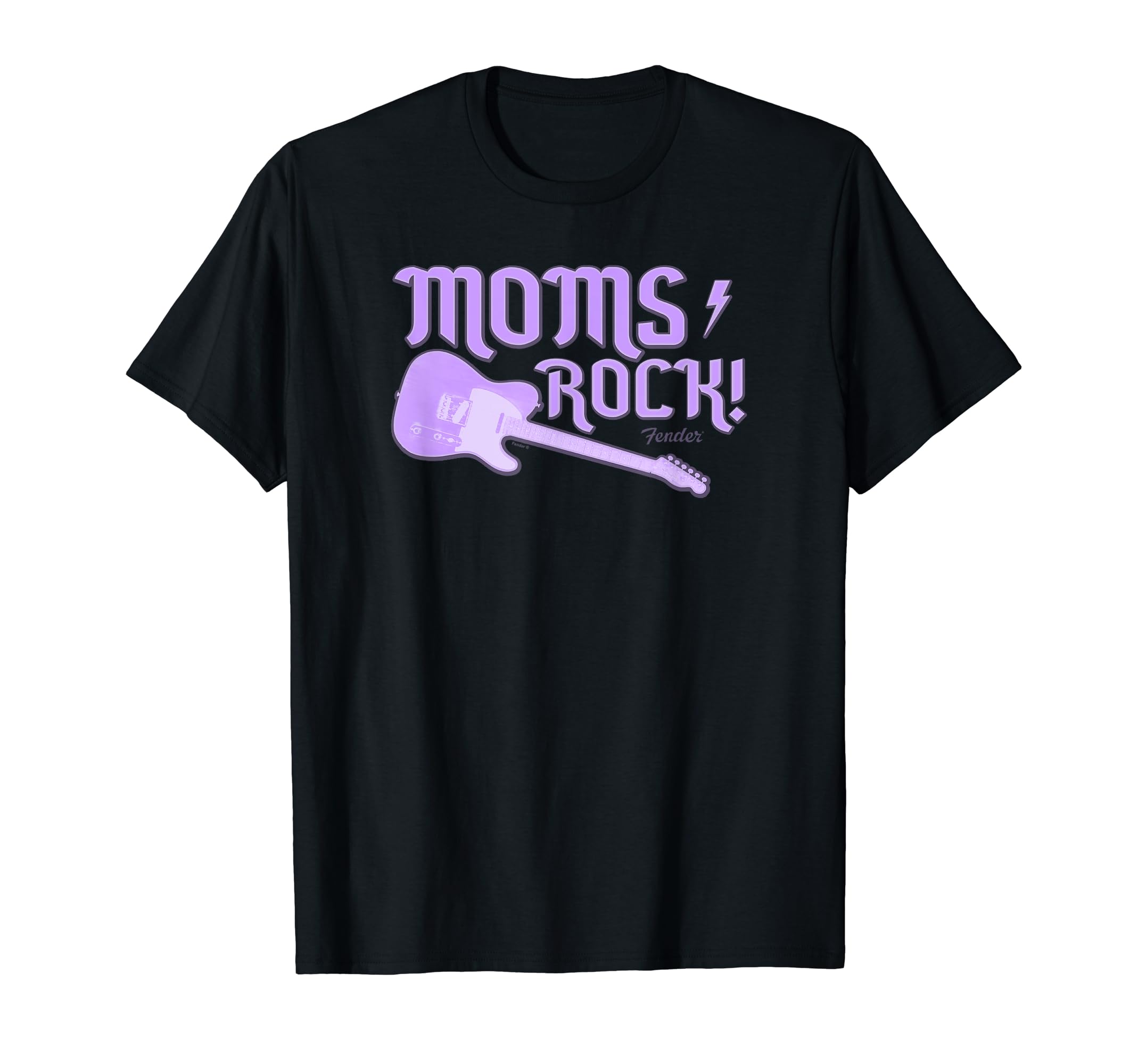 

Fender Day Vintage Thunderbolt Logo Mother s Mom s Rock! T-shirt чорний