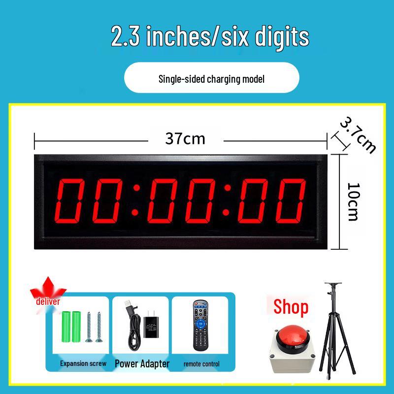 LED Press-Activated Sports Timer