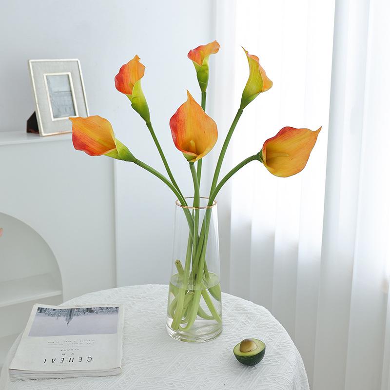 High-end simulated reticulated large calla lily, Nordic ins home wedding hotel decoration plug