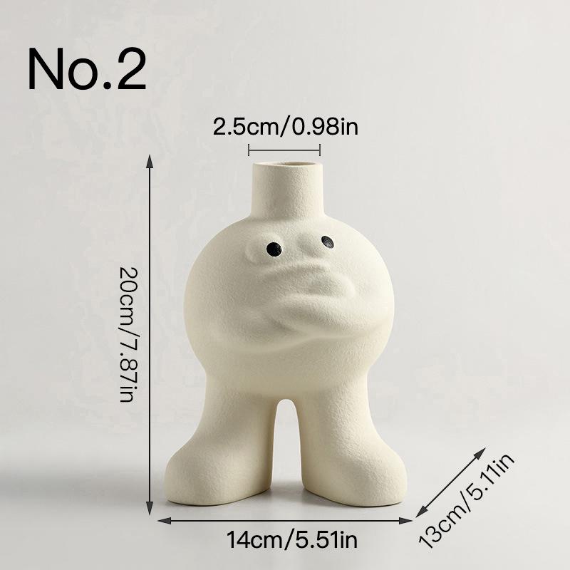 Creative Art Vase Ceramic Hydroponic Vase Flower Arrangement Home Decor Desktop Ornaments Garden Decoration