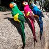 Multicolor Artificial Bird Model Foam Garden Decorative Bird Simulation Parrot  Garden Ornament