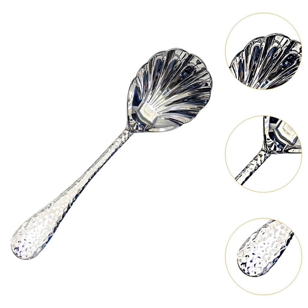 Serving Spoon Shell Shape Public Spoon for Home and Commercial Celebrations