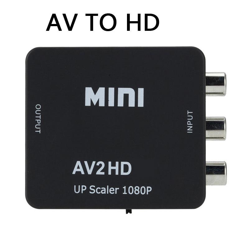 

1080P RCA AV до HDMI-сумісного HD до AV композитного адаптера-конвертера AV2HD аудіо-відео кабель CVBS AV адаптер з USB-кабелем USB Cable