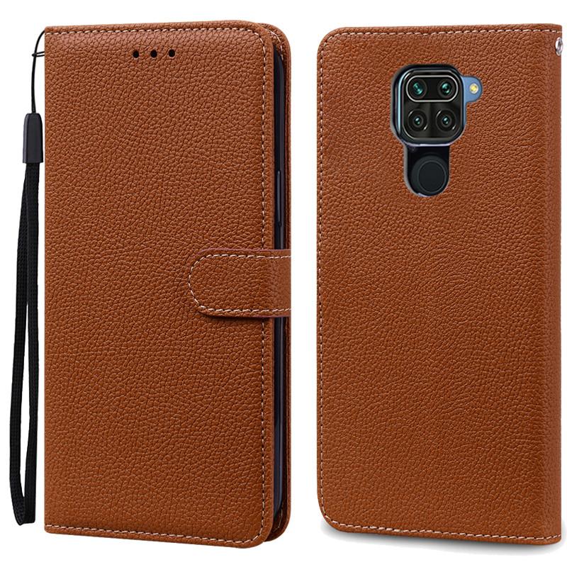 

Для Redmi Note 9 Чехол Мягкий ТПУ Кожаный Чехол-кошелек для телефона Для Xiaomi Redmi Note 9 Note9 Чехол Флип-чехлы Для Redmi Note 9 Чехол For Redmi Note 9 коричневый