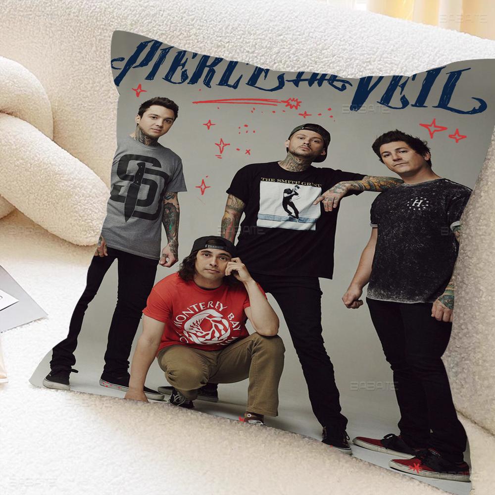 P-pierce The-Veil Band Pillow Anime Pillow Sofa Bed Head Pillow Cover Cushion Cover 45x45 Cm Fashion