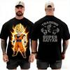 Oversized Dragon Ball Z Son Goku Super Saiyan TShirt Men Training To Go Super Saiyan Anime Gym Graphic Tee