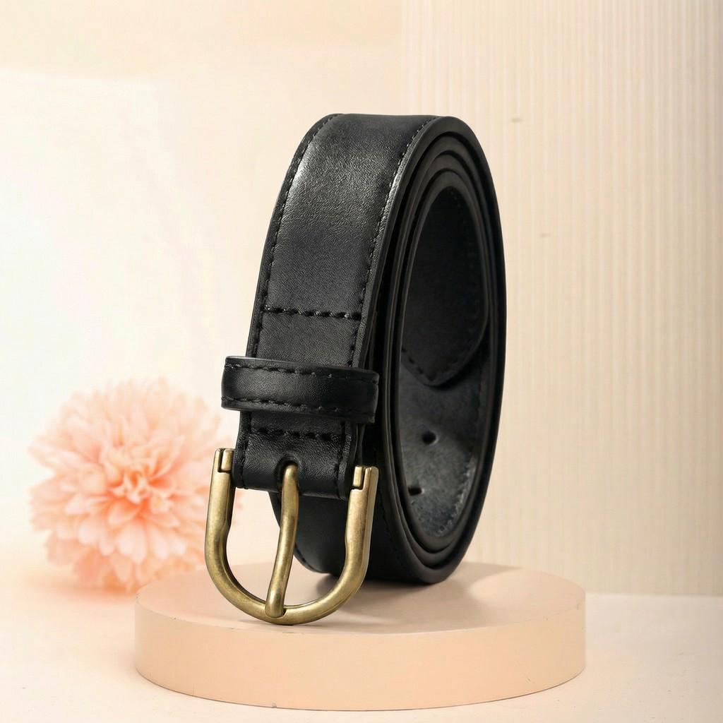 Women s First Layer Cowhide Leather Pin Buckle Belt - Trendy, Versatile, Casual Waistband in Stock 105 cm