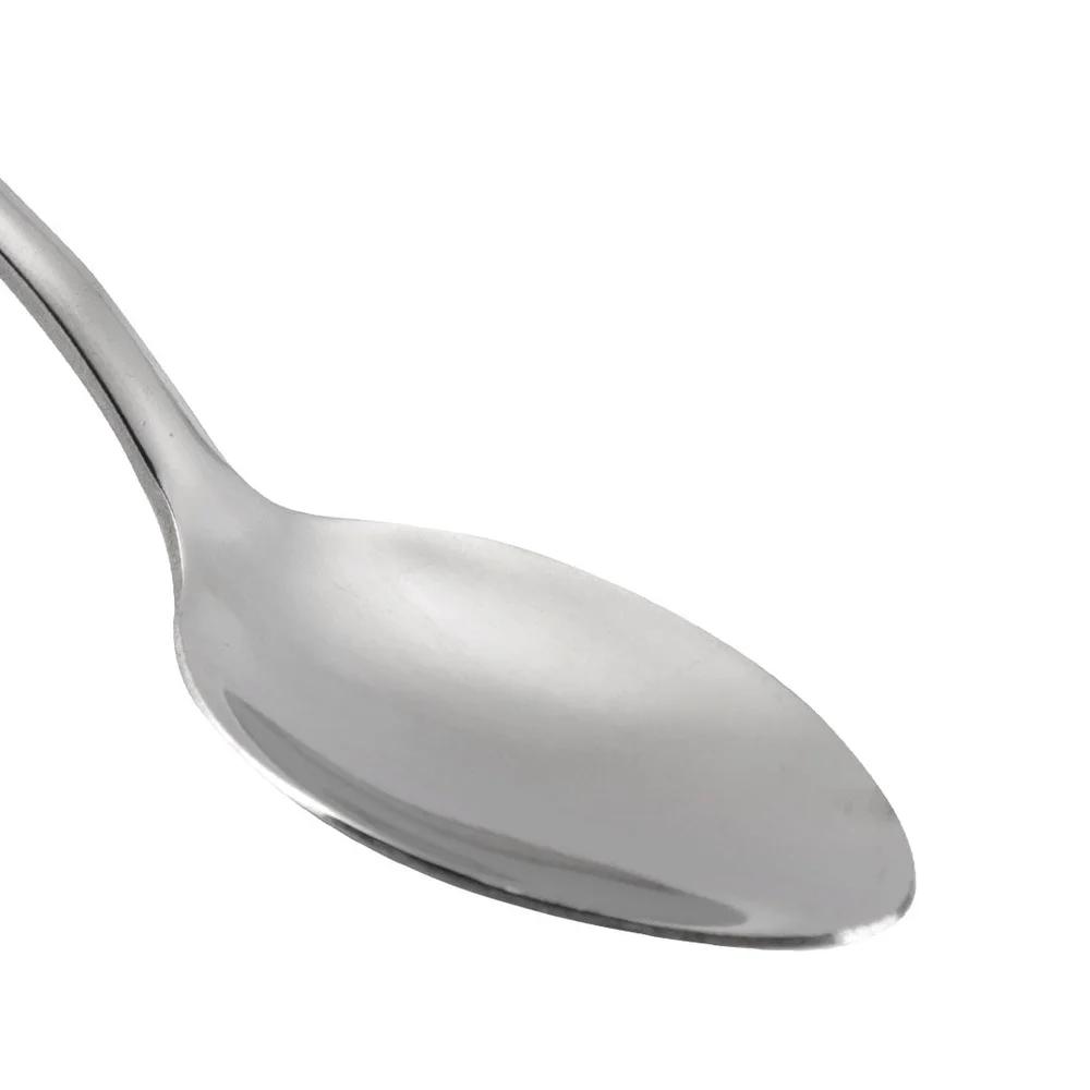 Stainless Steel Flatware Spoons 10-Pack Durable Multi-Use Tea Coffee Soup Ice Cream Pudding Oatmeal Dining Utensils