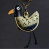 Come! Dazed Duck Together, Handmade Leather Bag Pendant, Rearview Mirror Pendant, Abstract Niche Key Chain