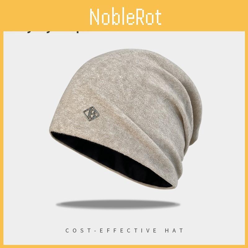 Color Fashionable Solid Pile Up Hat With Letter Decoration For Outdoor Daily