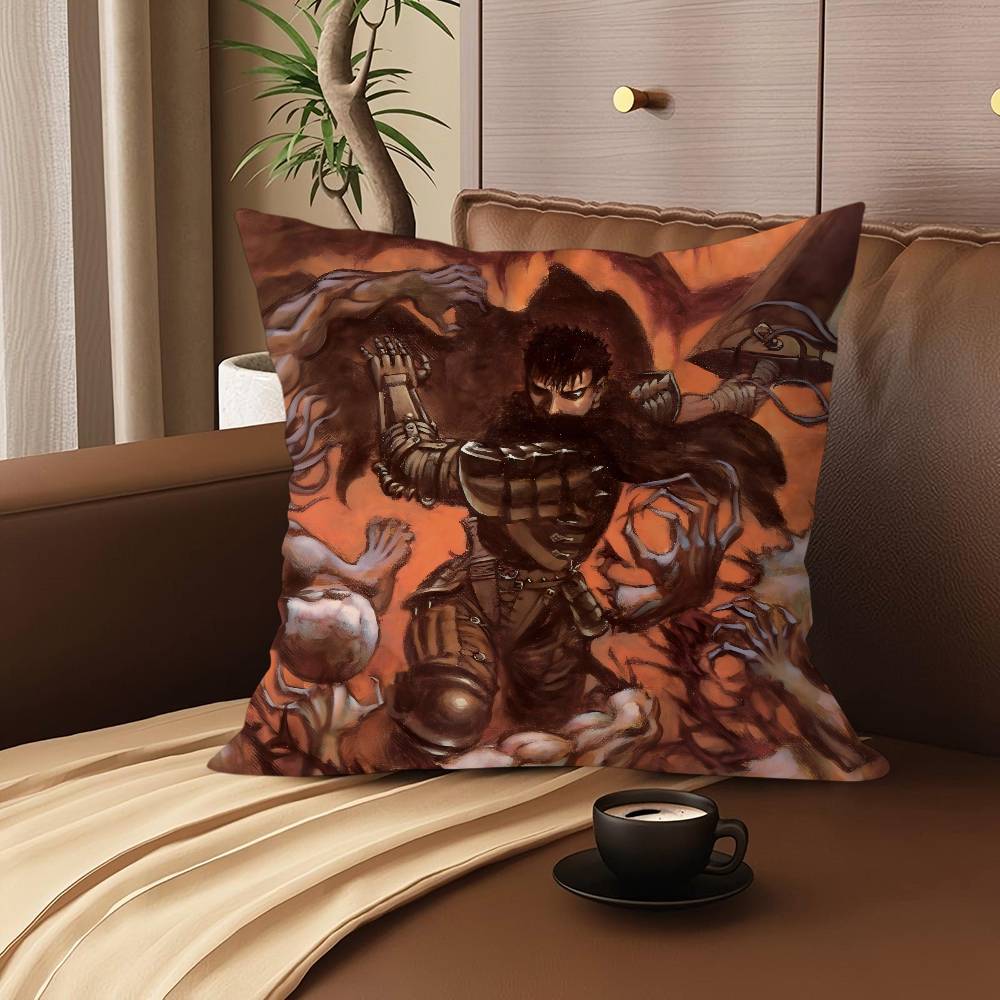 

B-BerserK-k Мультяшная Анимация 45*45см Наволочка Чехол для подушки Декор Наволочка Домашняя Наволочка Для Подушки Диванной Подушки 12x12Inch
