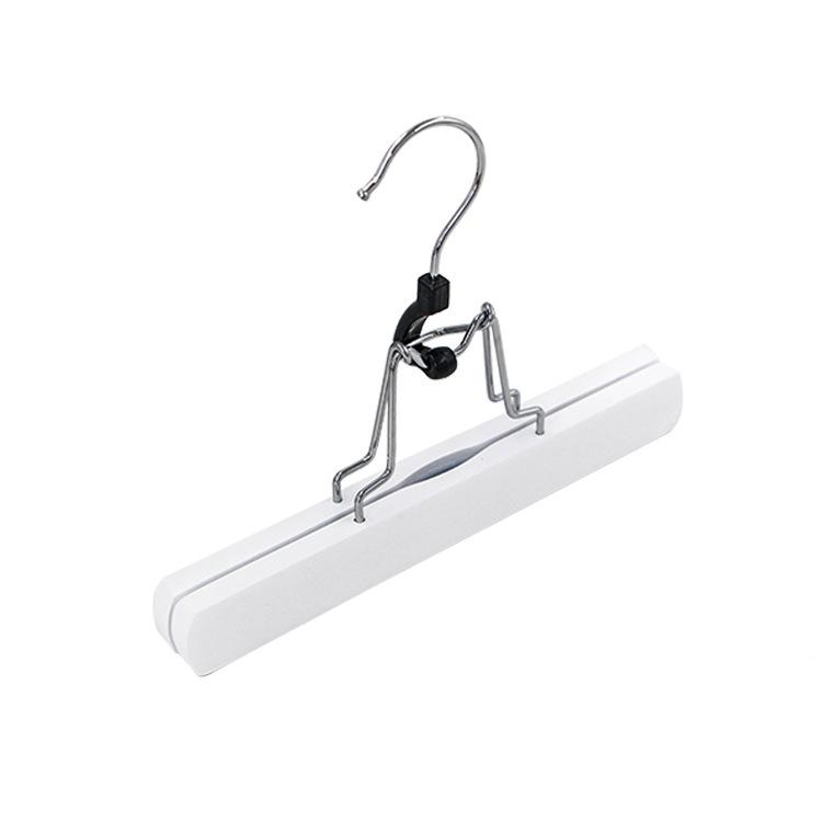 Adjustable Wooden Hanger for Wigs & Hanfu Dresses, Skirt Pants Hanger JK Uniform & Pleated Skirts, Multi-Punctional Foldable Storage Organizer