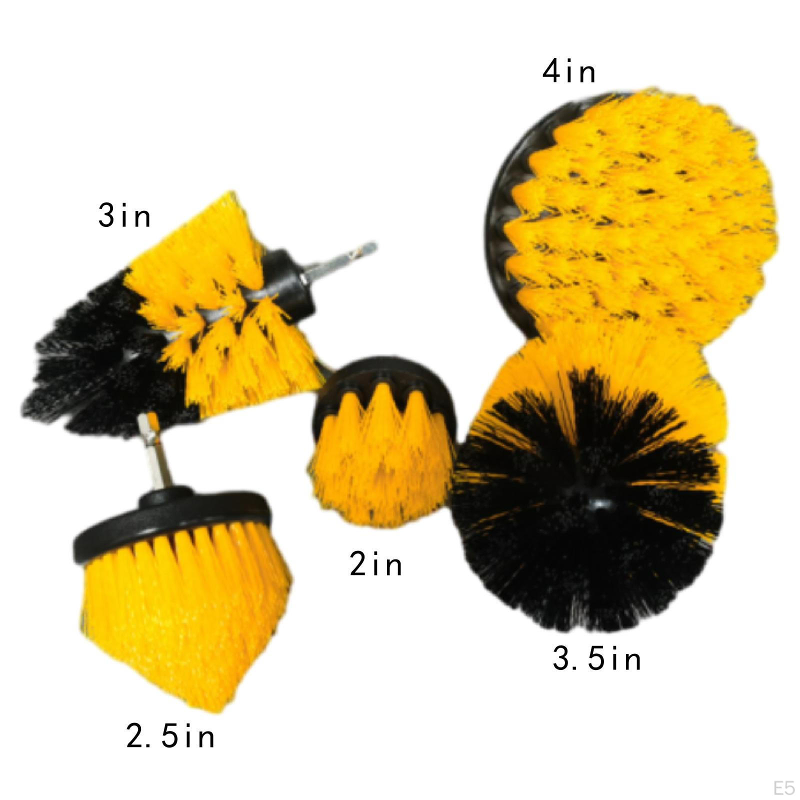 5 шт. Набор насадок для сверлильных щеток Мощный скребок для чистки салона автомобиля — фото 5