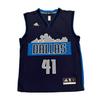 NBA Dirk Nowitzki Mavericks Number 41 V-Neck Sleeveless Basketball Jersey Unisex Jersey 7818A-3R3-AEB163